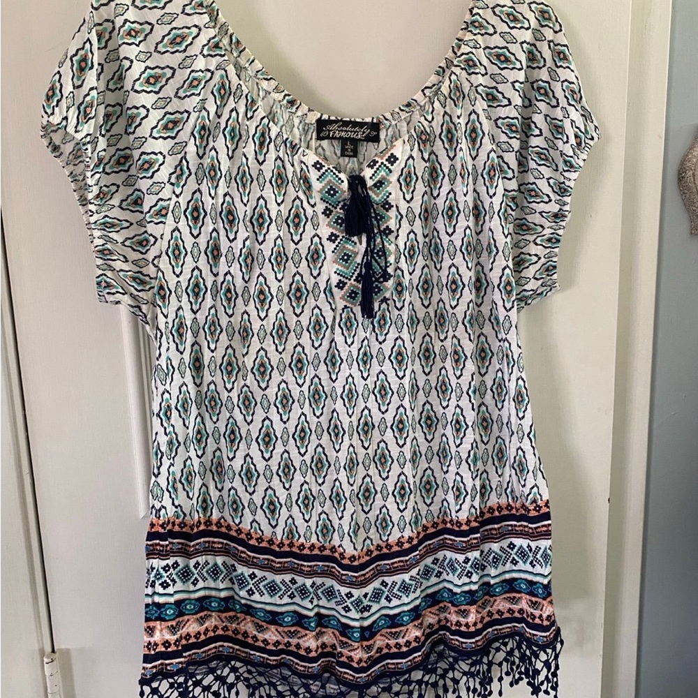 Boho top size large